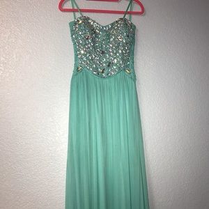 Teal Prom Dress